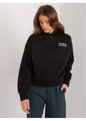 Čierna dámska mikina