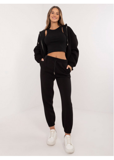 Čierne basic tepláky