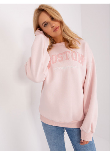 Púdrovo ružová mikina