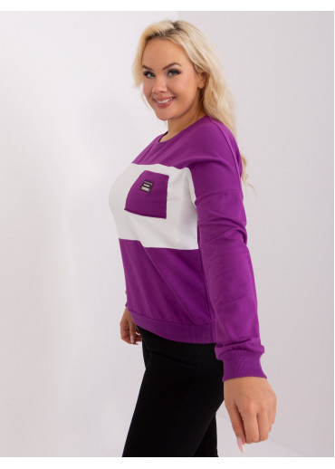 Fialové tričko s dlhým rukávom