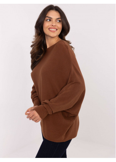 Hnedý dámsky sveter