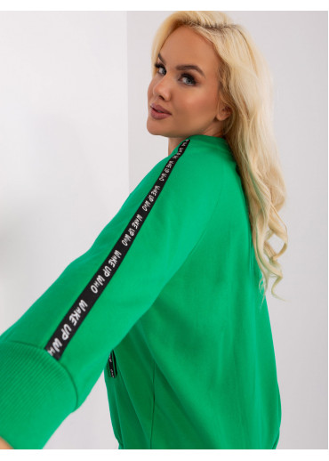 Zelené tričko s 3/4 rukávom