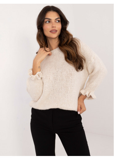 Béžovo hnedý dámsky sveter