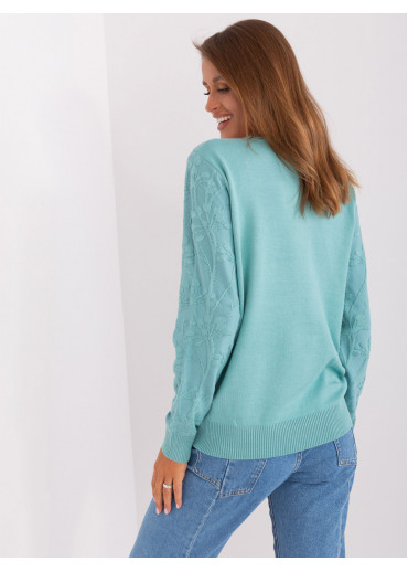 Svetlozelený pulóver