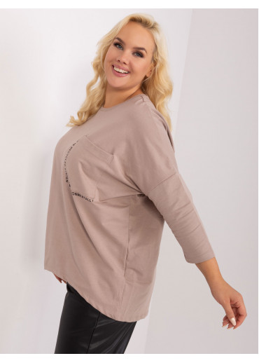 Kapučínovo hnedé tričko