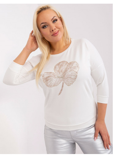 Smotanovo biele tričko s potlačou