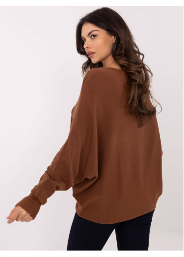 Hnedý dámsky sveter