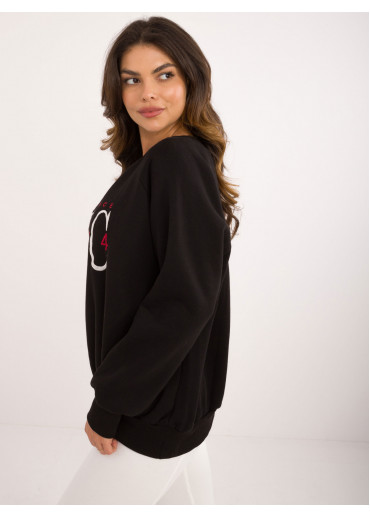 Čierna dámska oversize mikina