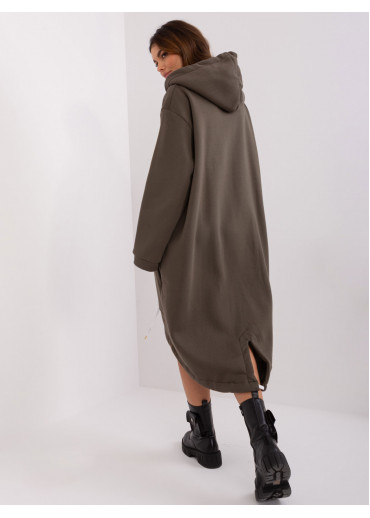 Khaki zelená dlhá mikina