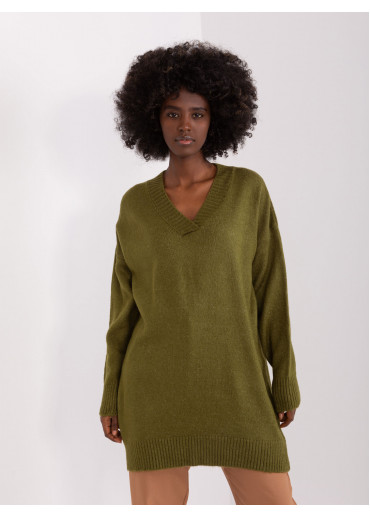 Khaki zelený sveter