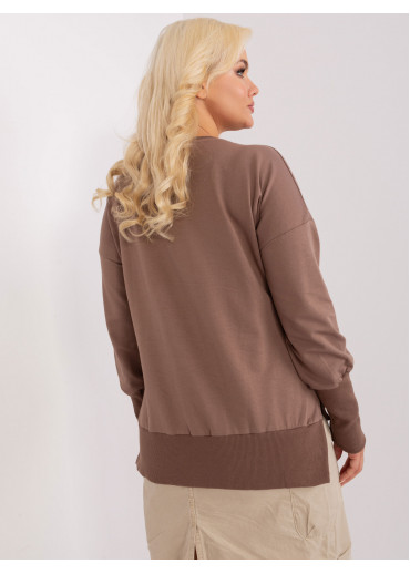 Hnedé tričko s dlhým rukávom