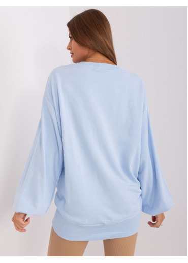 Svetlomodrá basic mikina