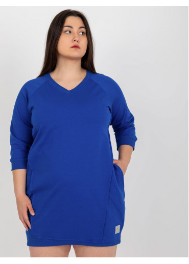 Kobaltovo modrá tunika