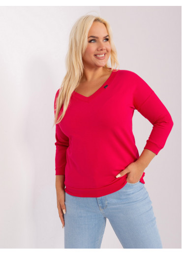 Červené tričko s 3/4 rukávom
