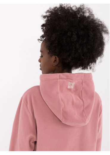 Tmavopúdrovo ružová dámska mikina