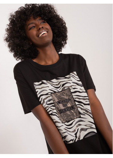 Čierne tričko s potlačou