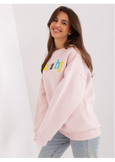 Púdrovo ružová mikina