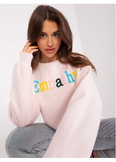 Púdrovo ružová mikina