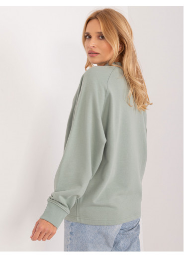 Svetlozelená elegantná mikina