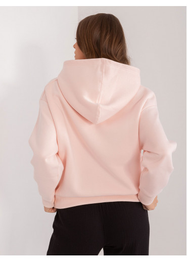Púdrovo ružová dámska mikina