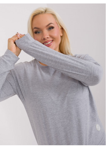 Sivé tričko s dlhým rukávom