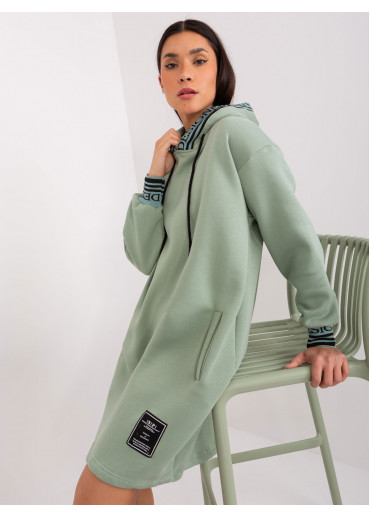 Svetlozelená mikinová tunika