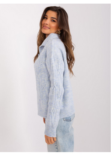 Svetlomodrý pulóver