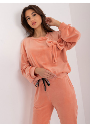 Broskyňovo ružová tepláková súprava