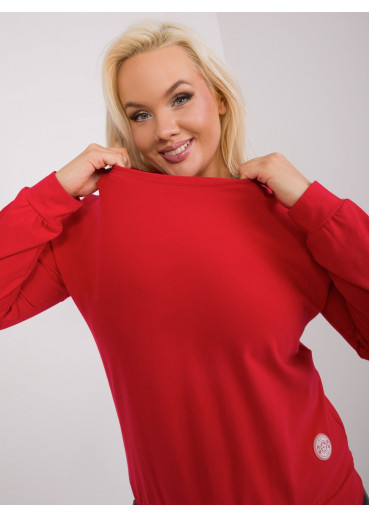 Červené tričko s dlhým rukávom