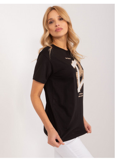 Čierne dámske tričko