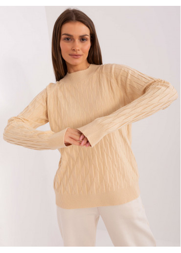 Béžovo hnedý pulóver