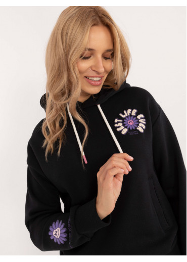 Grafitovo sivá dámska mikina