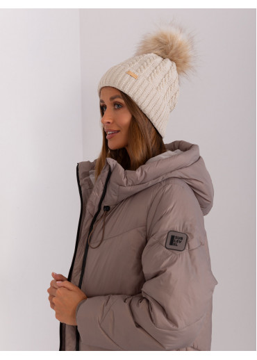 Béžovo hnedá čiapka