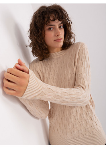 Béžovo hnedý pulóver