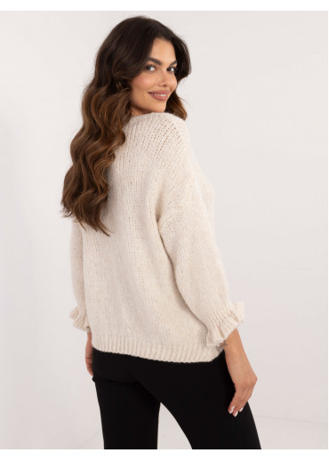 Béžovo hnedý dámsky sveter