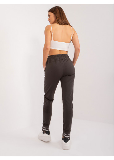 Tmavosivé dámske tepláky