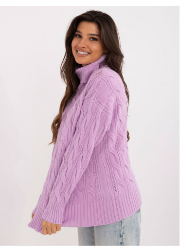 Fialový dámsky rolák