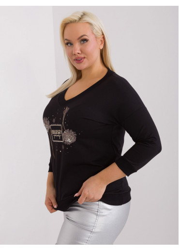 Čierne tričko s potlačou