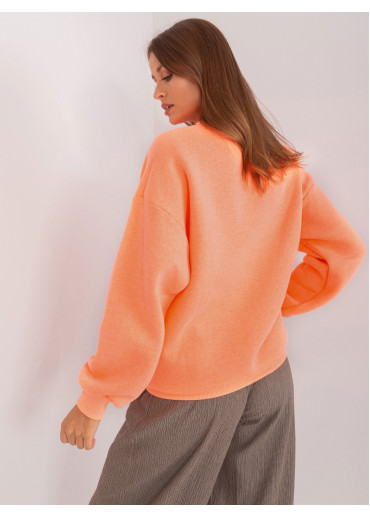 Oranžová basic mikina