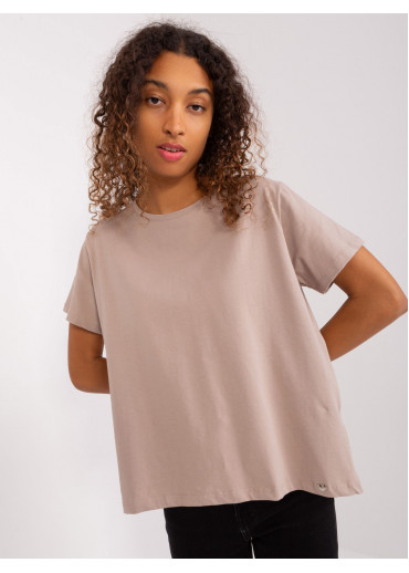 Béžovo hnedé asymetrické tričko