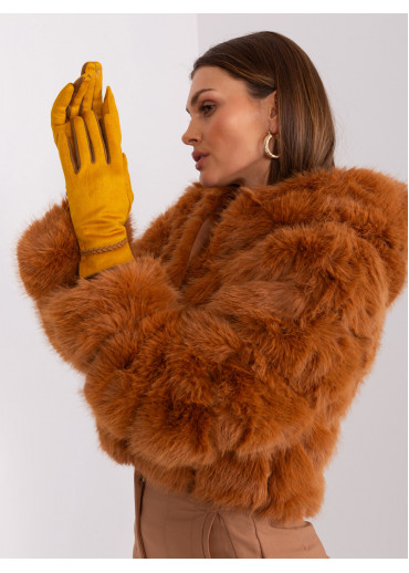 Karamelovo hnedé rukavice