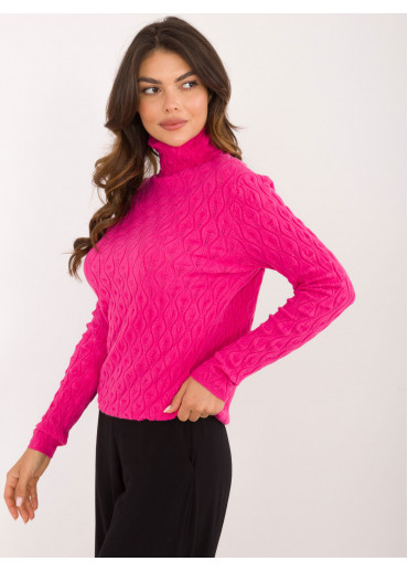 Fuchsiovo ružový dámsky rolák