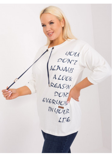 Smotanovo biele tričko s potlačou