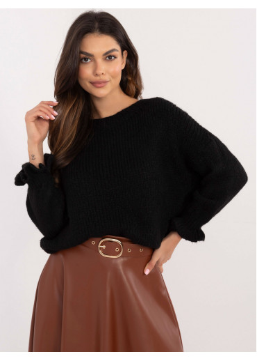 Čierny dámsky sveter