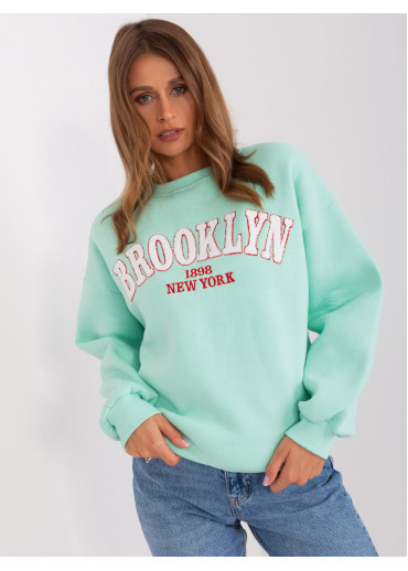 Svetlozelená basic mikina