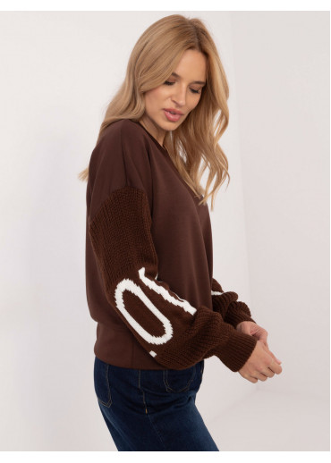 Hnedý dámsky sveter
