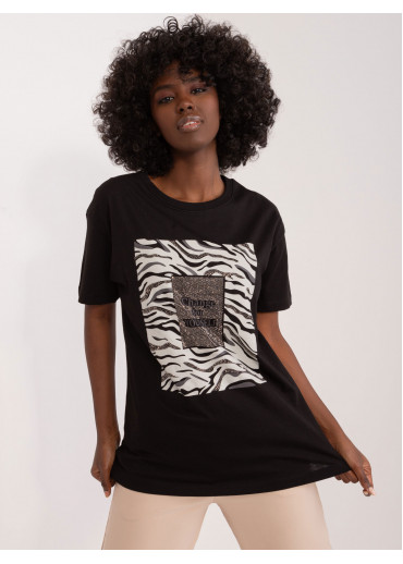 Čierne tričko s potlačou