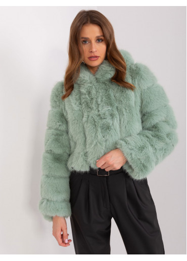 Svetlozelená chlpatá bunda
