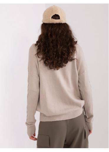 Béžovo hnedý pulóver