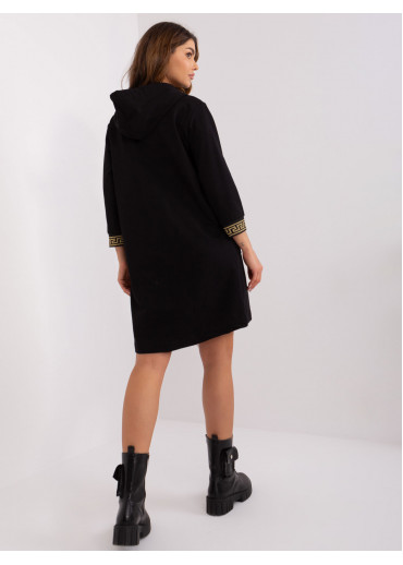 Čierna dlhá mikina